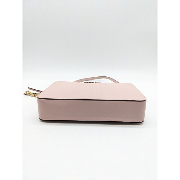 MICHAEL KORS Jet Set East West saffiano faux-leather large crossbody bag - PINK - Picture 10 of 11
